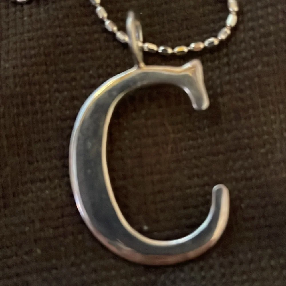 Silpada Silver Chain with “C” Charm - Picture 2 of 5